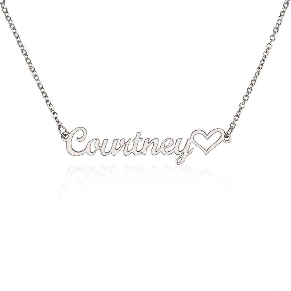 Named in Love Heart Necklace