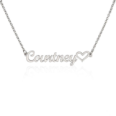 Named in Love Heart Necklace