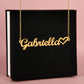 Named in Love Heart Necklace